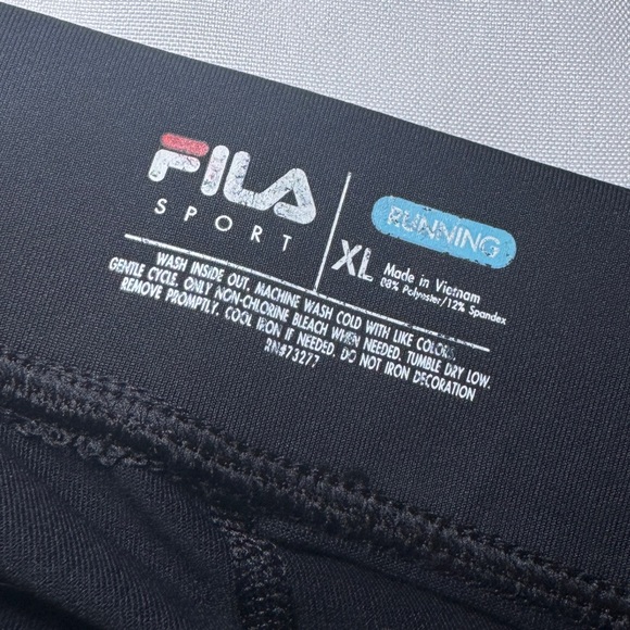 FILA Sport Active Running Leggings Workout Pants Size‎ XLarge Colorful Outline - Picture 8 of 8